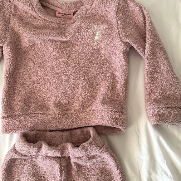Juicy Couture Pink Matching Set Girls 3T Sweat Suit - Picture 2 of 10